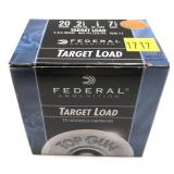 Box of 20 Ga. 2.75" No. 7.5 Federal target