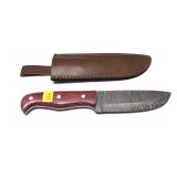 Custom handmade Damascus blade knife with