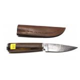 Custom handmade Damascus blade knife with