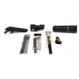 Lot, hand guard, scope rings, rails and Weaver