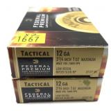x2- Boxes of 12 Ga. 2.75" rifled HP Federal