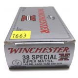 Box of .38 Spl. 148-grain lead wad cutter super