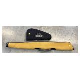 Lot, 34" L soft case and Redhead pistol case