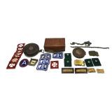 Lot: 2 Vintage Lufkin Co. Tape measures and box