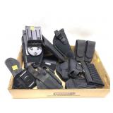 Lot: Assorted holsters and mag pouches - black