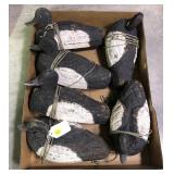 Lot, 6 cork body working decoys