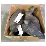 Lot, 4 Flambeau black duck decoys