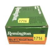Box of No. 6 1/2 Small Rifle Remington Primers -