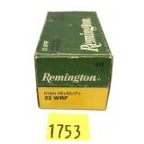 Box of .22 Mag. Remington Cartridges - 50 Rds.