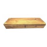 Wooden case, 19 1/2" x 7" x 3" H