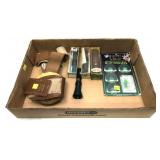 Lot, Bianchi #12 leather ankle small revolver