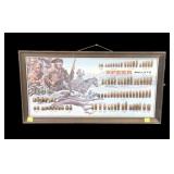 Speer Lewis & Clark framed bullet board,
