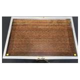 Glass topped showcase, 22" x 34" no key,