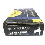 Box of .30-06 Sprg.- 150 Gr. S.P. Federal