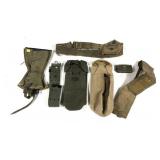 Lot, assorted military web gear including