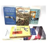 Lot, 5 assorted firearm related books and 1812