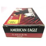 Box of .25 Auto 50-grain FMJ American Eagle