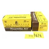 100 Rds. of .22 Long Hiawatha Ace Cartridges -