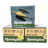 x3 - Boxes of 20 Ga. 2.75" No. 8 Remington Game
