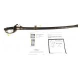 Early U.S. sword with  scabbard presented to