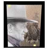 John Wayne "Legend" tin sign: 16" x 12 1/2"