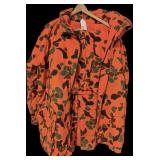 Lot: Saf T Bak Blaze Orange Camo Size L Jacket
