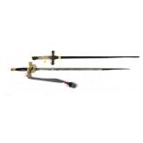Lot, 2 fraternal swords