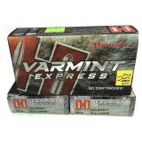 x3- Boxes of .220 Swift- 55 Gr. V-Max Hornady