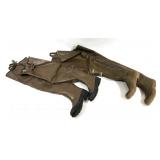 Lot:  2 Pair of hip boots- Converse(size 8?), and