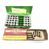 Lot: Vintage box of Winchester .32 Auto 9 Rds