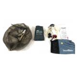 Lot: Bug Suit and Camping water purifier