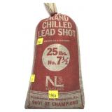 25 lb. bag of No. 7 1/2 chilled hard lead shot,