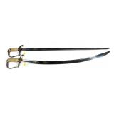 Lot, 2 decorative blade swords, 2 pcs.