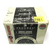 Box of .22 LR. Federal Auto Match cartridges,