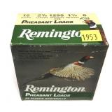 Box of 16 Ga. 2.75" No. 6 Remington pheasant