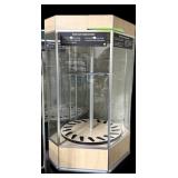 Standing 18 gun revolving lighted display case,