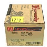 Box of ,357 Mag. - 140 Gr. FTX Hornady