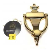 18K Gold electrodlated door knocker