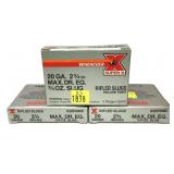 x3- Boxes of 20 Ga. 2.75" Winchester Rifled