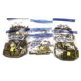 Lot, 7 bags assorted .223 brass, marked 440 pcs.