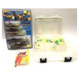 Lot, Mighty Bite fishing lures in package, empty