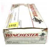 Box of.40 S & W 180-grain FMJ Winchester