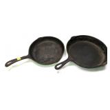 Lot, Griswold No. 9 cast iron skillet, Erie PA and