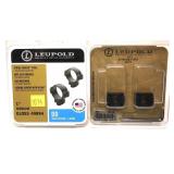 Lot, Leupold 1" medium DD scope rings and