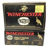 x2- Boxes of 12 Ga. 3" No. 5 Winchester Supreme