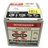 Box of .410 Ga. 3" No. 7 1/2 Small Game