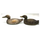 Lot: 2 early wooden decoys