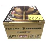 Box of .45 Auto 230-grain JHP Federal Premium