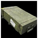 Wooden military 7.62mm cartridge box, empty,