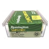 Box of .22 LR. HP Remington 22 subsonic